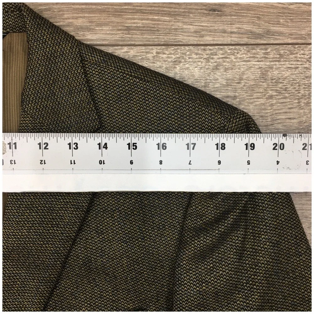 JACK VICTOR Mens Wool Blazer Sport Coat Casual Jacket Size 42L Classic Suit